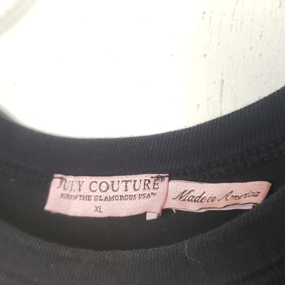 Juicy Couture Glitter Logo Graphic Tshirt Size XL - Picture 6 of 7